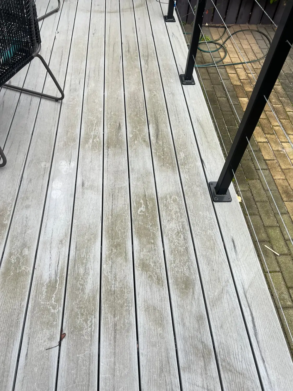 Soft Washing before Poli Clean