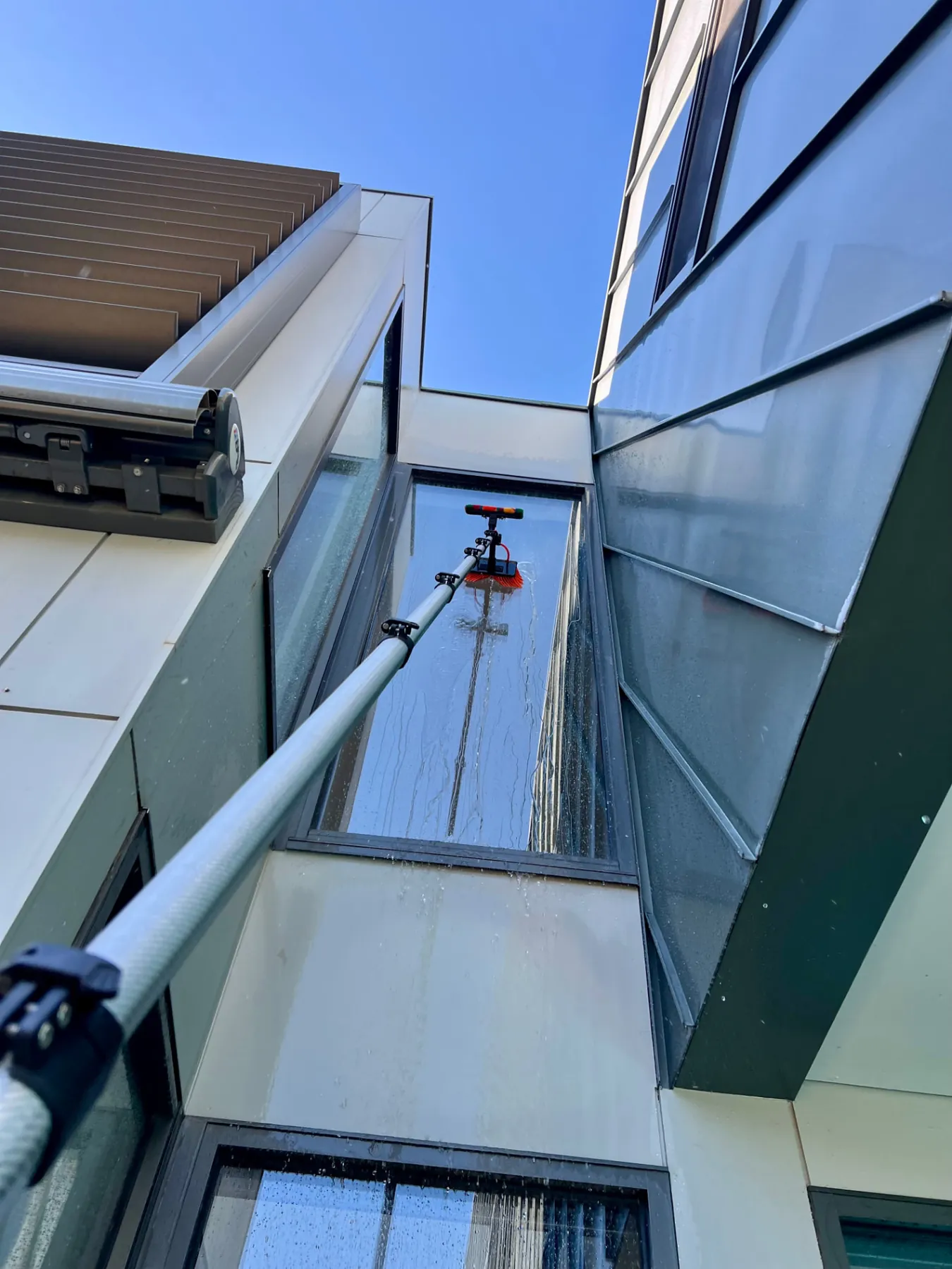 Exterior Window Cleaning job by Poli Clean in Melbourne