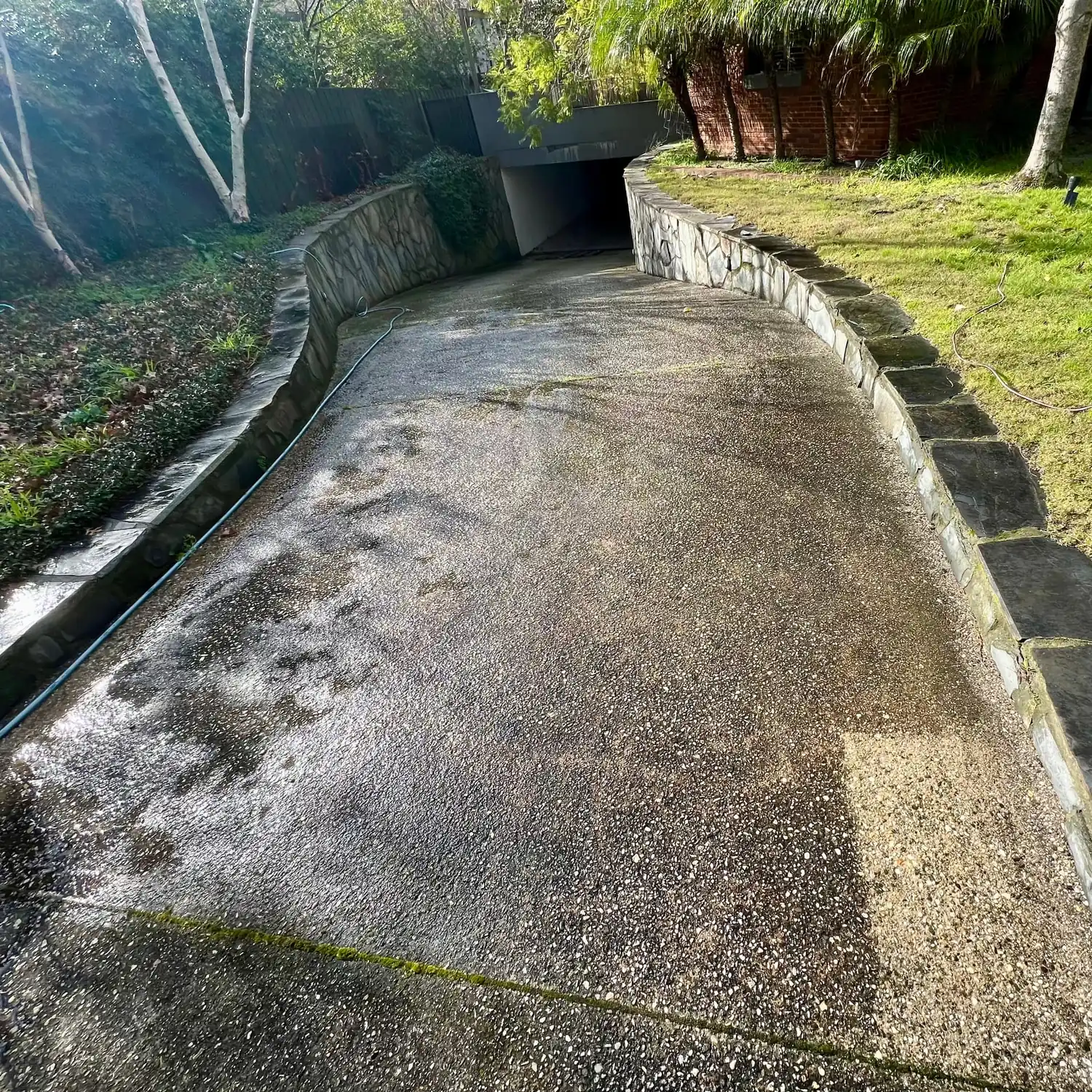 Driveway restored by Poli Clean in Melbourne's Inner East