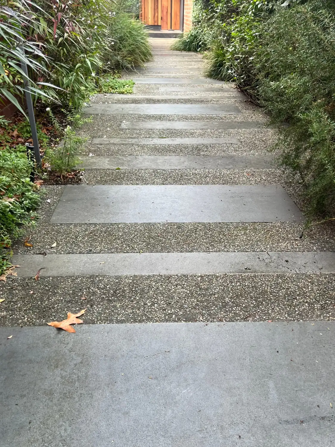 Pressure washing before Poli Clean