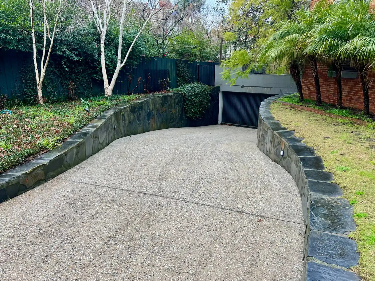 Pressure washing after Poli Clean