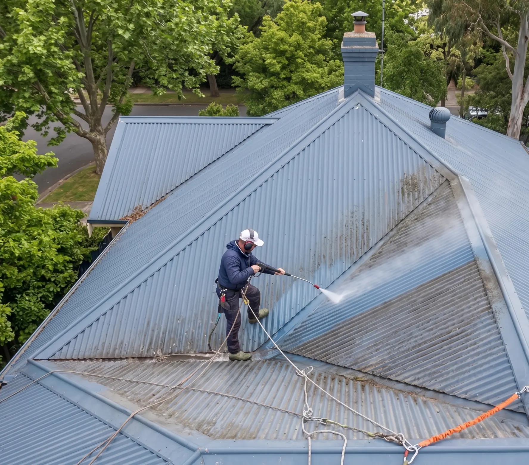 Roof Cleaning job by Poli Clean in Melbourne